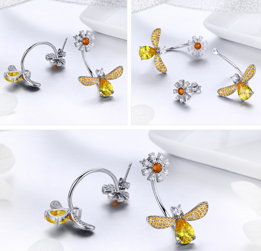 Daisy Bee Stud Earrings