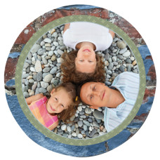 16" Glossy White Round Aluminum Photo Panel