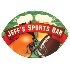 Glossy Football Hardboard Coaster